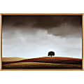 Amanti Art Distant Tree and Horizon by Alberto Merchan Framed Canvas Wall Art Print, 16”H x 23”W, Maple