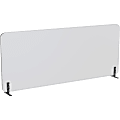 Lorell Acoustic Desktop Privacy Panel - 70.9" Width x 23.6" Height - Polyester Fiber - Light Gray - 1 Each