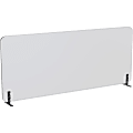 Lorell Acoustic Desktop Privacy Panel, 70.9"W x 23.6"H, Polyester Fiber, Light Gray 1 thumbnail image