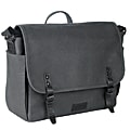 Kenneth Cole Reaction Canvas Laptop Messenger Bag For 15" Laptops, Charcoal Gray