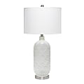 Lalia Home Argyle Classic Table Lamp, 29-1/4"H, White Shade/Brushed Nickel Base 1 thumbnail image