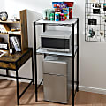 DormCo Suprima Mini Shelf Supreme Adjustable Metal Shelving Unit, 52"H x 24"W x 18"D, Black 1 thumbnail image