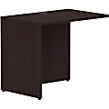Lorell® 35"W Desk Return Shell, Espresso 1 thumbnail image