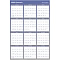 AT-A-GLANCE® Vertical/Horizontal Reversible Erasable Yearly Wall Calendar, 48" x 32", Blue, January to December 2022, A1152