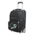 Denco Nylon Expandable Upright Rolling Carry-On Luggage, 21"H x 13"W x 9"D, San Jose Sharks, Black