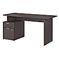 Bush Business Furniture Jamestown Desk With 2 Drawers, 60"W, Storm Gray, Premium Installation 1 thumbnail image