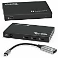 Plugable Thunderbolt 4 Hub, 4-in-1 Pure USB-C Design, Includes USB-C to 4K HDMI Adapter, Laptop Charging - Compatible with Windows, Mac, iPad Pro, and Thunderbolt 4, USB4, Thunderbolt 3, USB-C Devices, Driverless