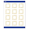 Avery® Printable Cards With Sure Feed® Technology, 2" x 2", Matte White With Gold Florals, Pack Of 120 1 thumbnail image