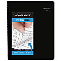 2025 AT-A-GLANCE® DayMinder® 4-Person Daily Appointment Book, 8" x 11", Black, January 2025 To December 2025, G56000