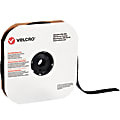 VELCRO® Brand Tape, Hook Strips, 1.5" x 900", Black