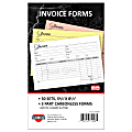 COSCO Service Invoice Form Book With Slip, 3-Part Carbonless, 5-3/8" x 8-1/2", Artistic, Book Of 50 Sets 1 thumbnail image