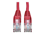 Tripp Lite Cat5e 350 MHz Snagless Molded UTP Patch Cable (RJ45 M/M), Red, 6 ft. - First End: 1 x RJ-45 Male Network - Second End: 1 x RJ-45 Male Network - 1 Gbit/s - Patch Cable - Gold Plated Contact - 26 AWG - Red 1 thumbnail image