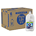 Pure Life Distilled Water, 1 Gallon Front Handle Jug, Case Of 6 Bottles