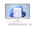 HP 27-cr0016 All-in-One Desktop PC, 27” Screen, AMD Ryzen 5, 8GB Memory, 512GB Solid State Drive, Wi-Fi 6, Windows® 11