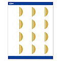 Avery® Print-To-The-Edge Labels & Sure Feed®, S00-D21-PRWMP10, 2" Round, Matte White, Preprinted Double Dipped Gold Edge Design, Pack Of 120 1 thumbnail image