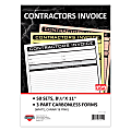 COSCO Contractor Invoice Business Form Book With Slip, 3-Part Carbonless, 8-1/2" x 11", Book Of 50 Sets 1 thumbnail image