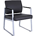 Lorell® Healthcare Seating Guest Chair, Black 1 thumbnail image