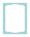 Barker Creek Computer Paper, 8 1/2" x 11", Turquoise Chevron, Pack Of 50 Sheets