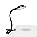 Realspace® Clip-On Reading Task Lamp, 12"H, Black 1 thumbnail image