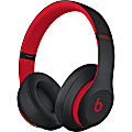 Beats by Dr. Dre Studio3 Headset - Stereo - Mini-phone - Wired/Wireless - Bluetooth - Over-the-head - Binaural - Circumaural - Noise Canceling - Black/Red