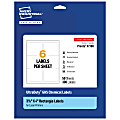 Avery® Ultra Duty® Permanent GHS Chemical Labels, 97188-WMU50, Rectangle, 3-1/3" x 4", White, Pack Of 300 1 thumbnail image