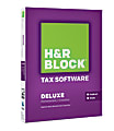 H & R Block® Tax Software Deluxe Plus State, 2014, PC/Mac