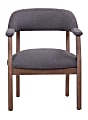 Boss Office Products Traditional Guest Chair, Slate Gray/Brown 1 thumbnail image