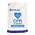 First Aid Only CPR & Sprains Treatment Pack Refill, White 1 thumbnail image