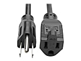 Eaton Tripp Lite Series Power Extension Cord, NEMA 5-15P to NEMA 5-15R - 10A, 120V, 18 AWG, 6 ft. (1.83 m), Black - P022006 1 thumbnail image