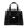 FranklinCovey® Vinyl Triple Gusset Tote, 13.5"H x 17.5"W x 5.5"D, Black 1 thumbnail image