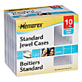 Memorex® CD Jewel Cases, Standard Size, Clear, Pack Of 10