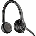Poly Savi 8220 UC Microsoft Teams Certified DECT 1920-1930 MHz USB-A Headset - Stereo - Wireless - Bluetooth/DECT - 77Y82AAABA 1 thumbnail image