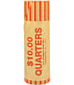 Control Group Crimped-End Coin Wrappers, Quarters, Orange, Pack Of 1,000 Wrappers 1 thumbnail image
