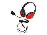 Califone Listening First Stereo Headset 2800RD-AV - Headset - full size - wired - red 1 thumbnail image