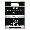Lexmark 155XL Original Ink Cartridge - Inkjet - 1500 Pages - Black - 2 / Pack