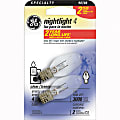 GE Night Lights, 4 Watts, Clear, Pack Of 2