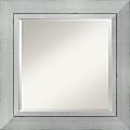 Amanti Art Romano Wall Mirror, Square, 27 1/4"H x 27 1/4"W, Silver 1 thumbnail image