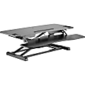 Amer Mounts Sit/Stand 37.4" Height Adjust Desk - EZRiser36 Height Adjustable Sit/Stand Desk Computer Riser, Dual Monitor Capable, 37.4" wide with Keyboard Tray - Black Finish