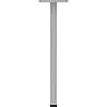 Lorell® Relevance Series Offset Square Leg Table Base, 28-1/2"H x 7-7/8"W x 7-7/8"D, Silver 1 thumbnail image