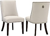 Powell Avaloni Dining Chairs, Espresso/Natural, Set Of 2 Chairs 1 thumbnail image