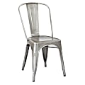 Office Star™ Bristow Armless Chair, Brushed Silver, Set Of 4 Chairs 1 thumbnail image
