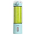 Brentwood 50-Watt 17 Oz Portable Battery-Operated USB-Chargeable Glass Blender, Blue 1 thumbnail image