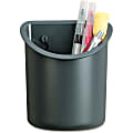 Universal Pen/Pencil Holder - 5" x 4.3" x 2.5" x - Plastic - Charcoal 1 thumbnail image