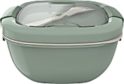 Bentgo Salad Lunch Container, 4" x 7-1/4", Khaki Green 1 thumbnail image