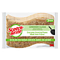 Scotch-Brite™ Greener Clean Natural Fiber Non-Scratch Scrub Sponge, Pack Of 3