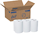 Scott® Slimroll™ 1-Ply Paper Towels, 70% Recycled, Pack Of 6 Rolls