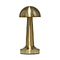 Simple Designs Mushroom Magic Mini Metal Dimming Rechargeable Cordless 4-Way Touch Sensor Dome Desk Lamp, 8-15/16"H, Gold 1 thumbnail image