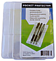 Pure Style Pocket Protectors, Clear, Pack Of 4 1 thumbnail image