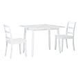 Linon Allbright Wood 3-Piece Folding Table Set, White 1 thumbnail image