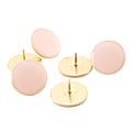See Jane Work® Extra Large Push Pins, Pink/Gold, Pack Of 6
